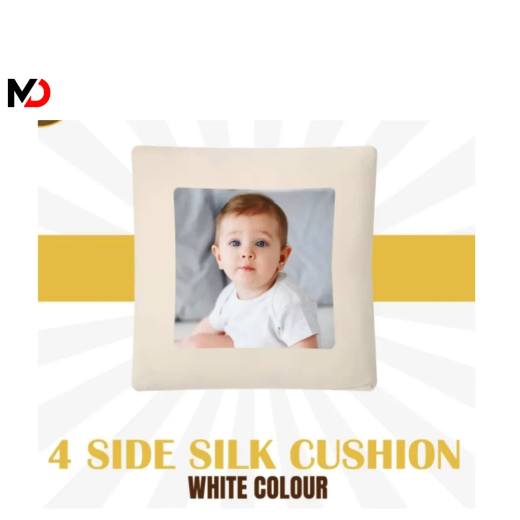 Silk Cushion With Printed Picture