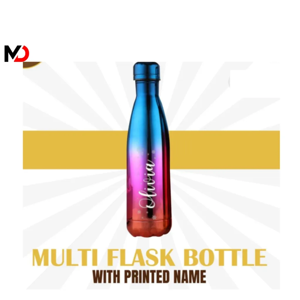 Malti Flask Bottle With Printed Name