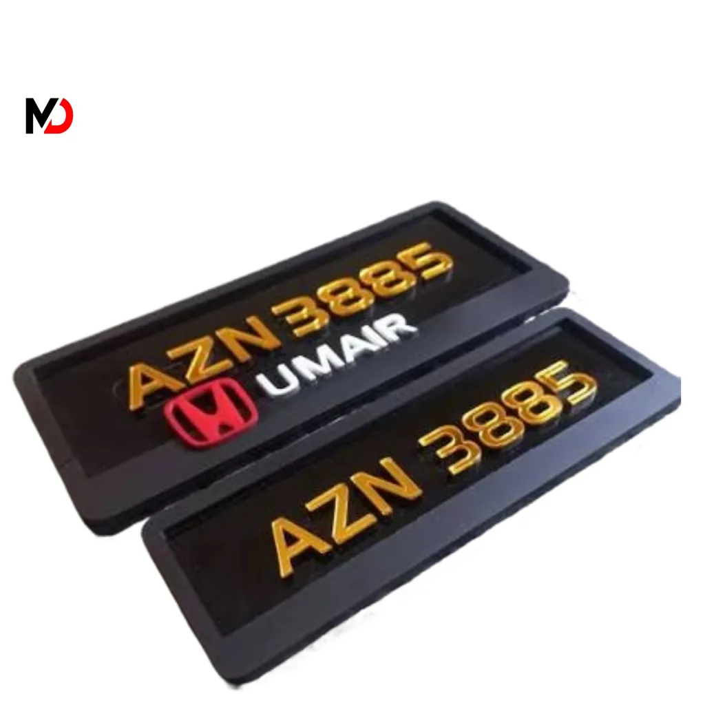 Bike Number Plate (Pair)