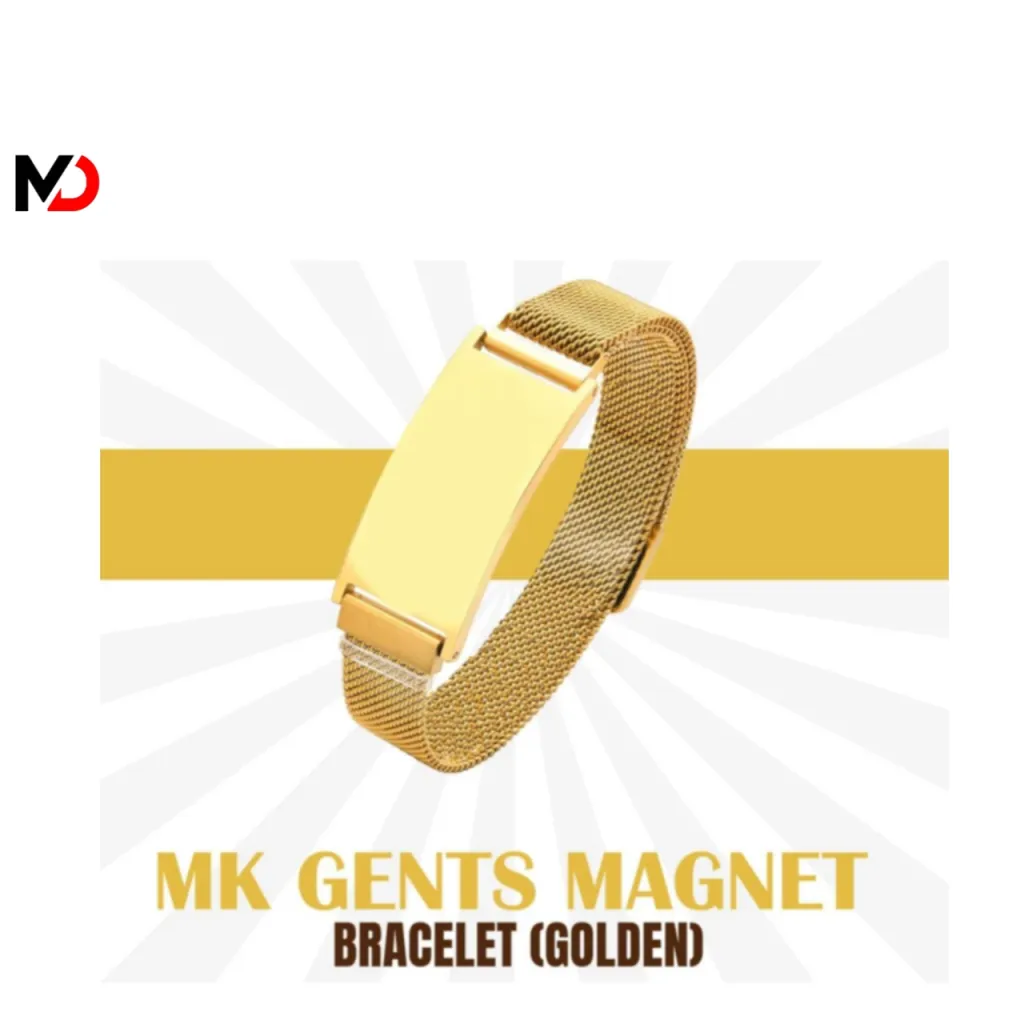 Gents Magnet Bracelet Golden Color
