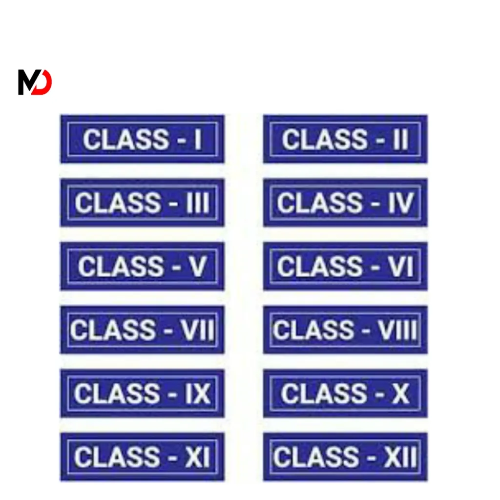 Class Number Plate