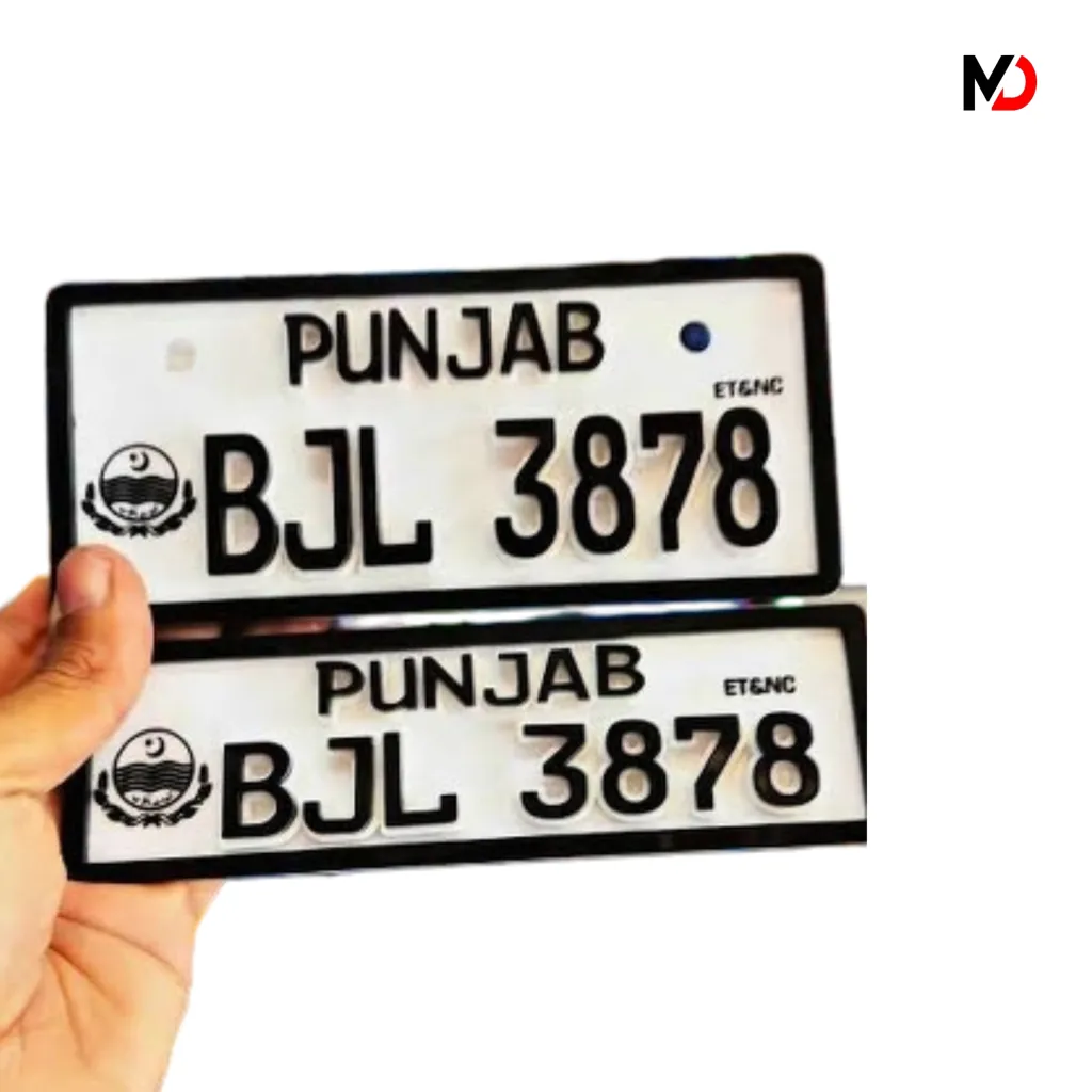 Acralic Number Plate Bike (All Punjab Format)