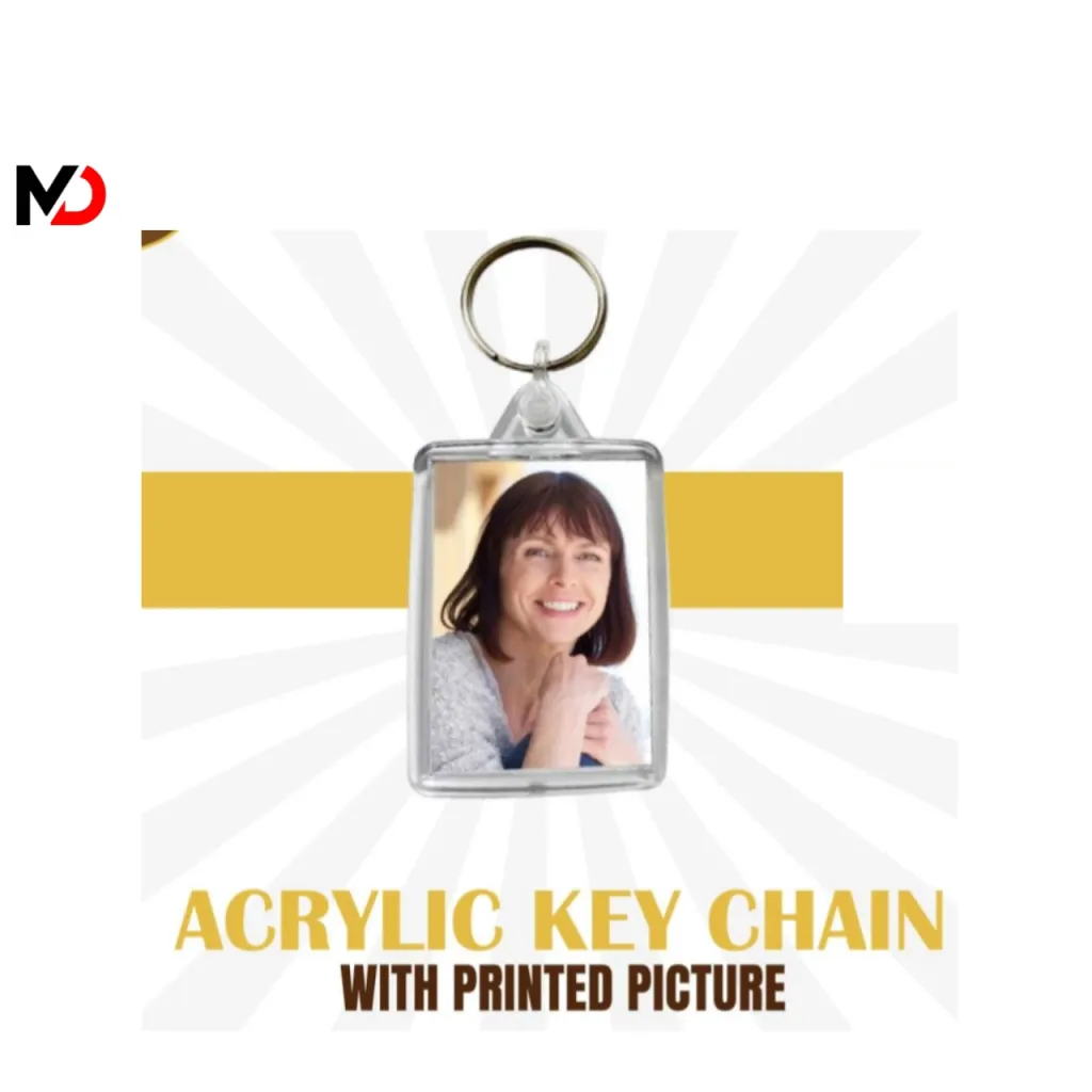 Acrylic keychain With Printed Picture