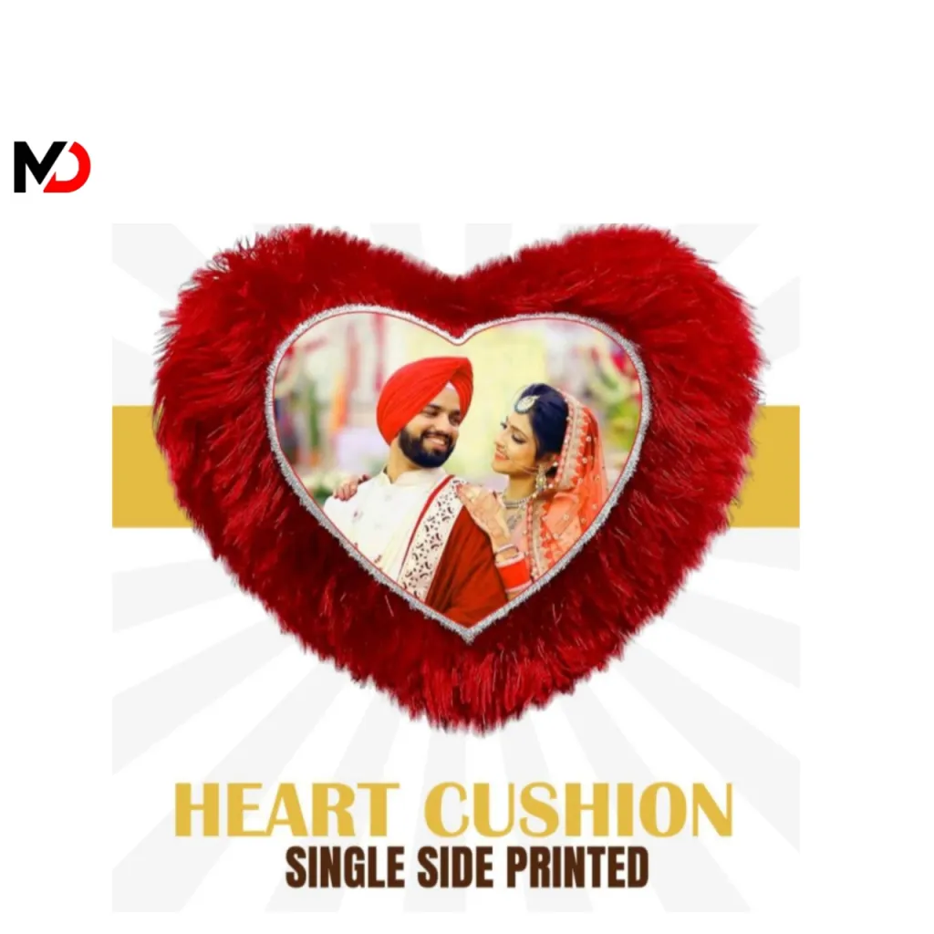 Heart Cushion Single Side Print