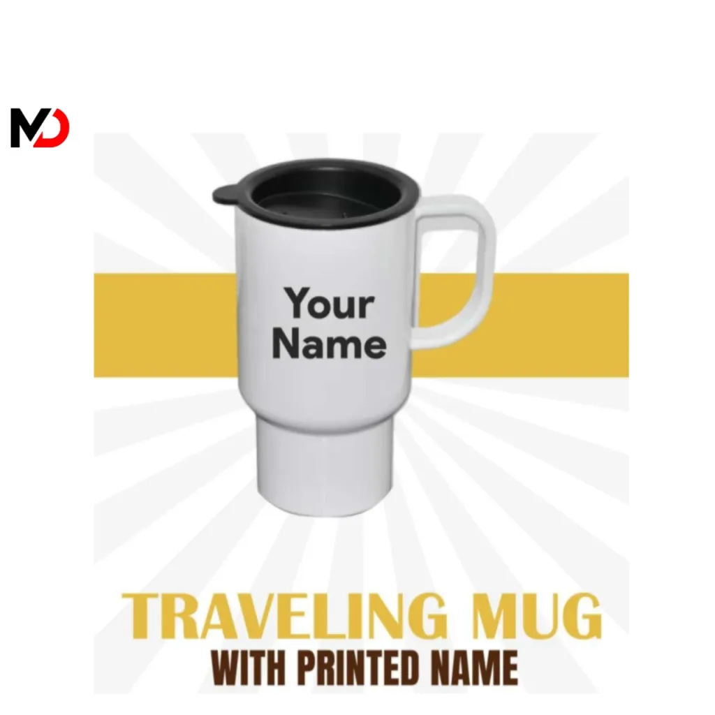 Traveling Mug With Printed Name
