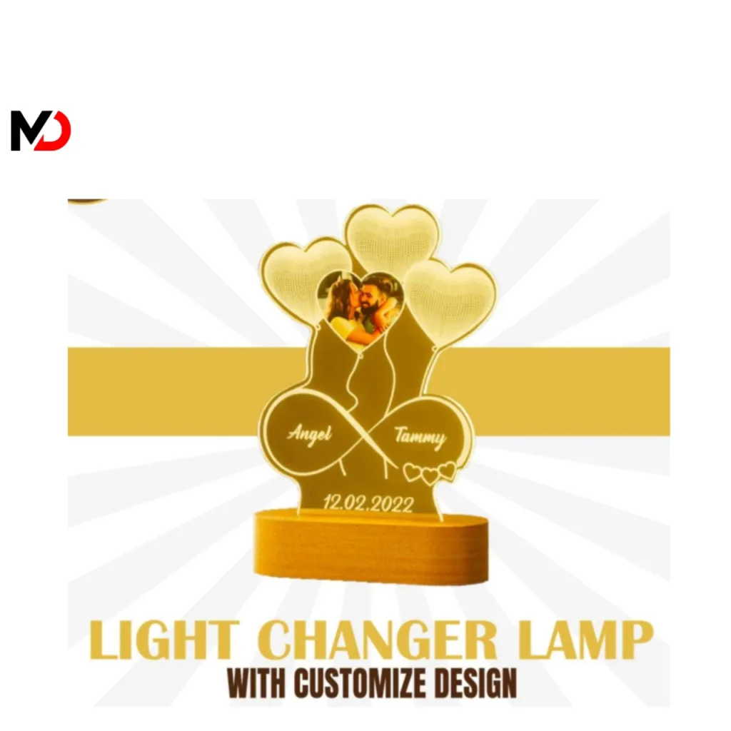 Light Changer Lamp With Customize Design
