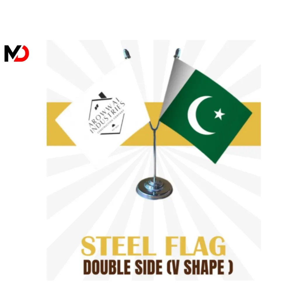 Steel Flag Double Side Printed