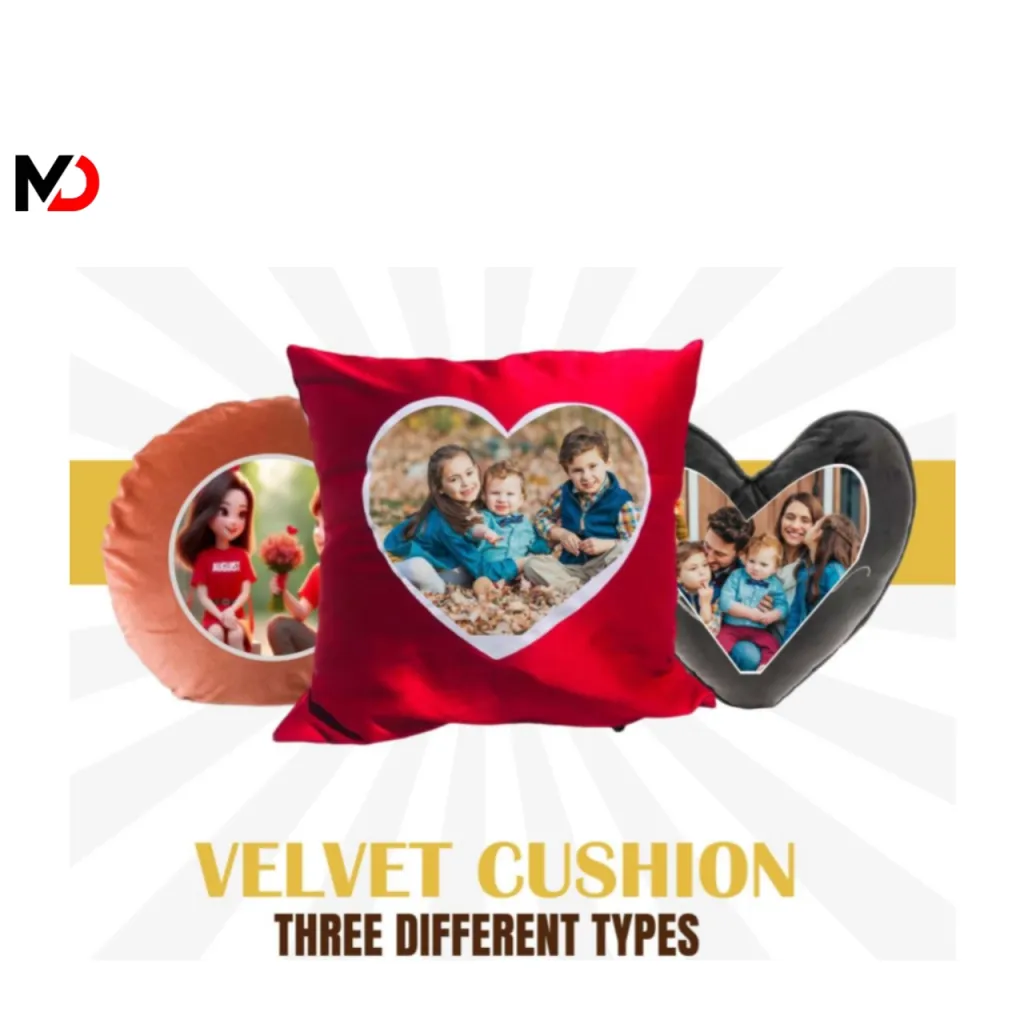 Velvet Cushion 3 Different Types